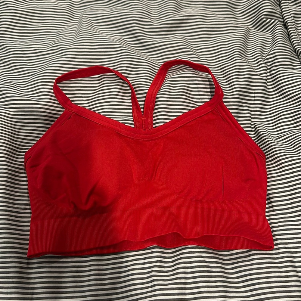 Gymshark Sweat Seamless Bra-Salsa Red